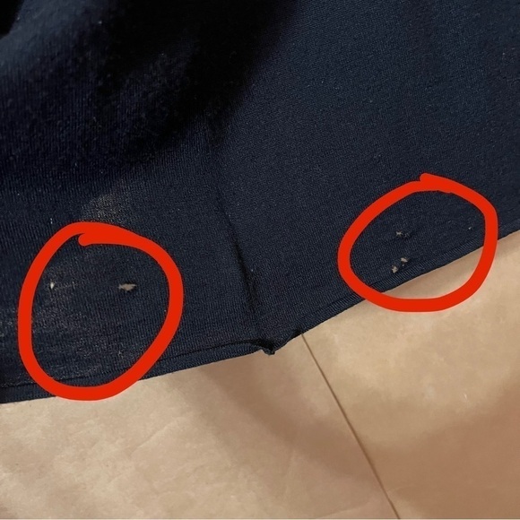 Tory Burch | Merino Wool Ruffle Trim Cardigan Sweater Open Front Black Size S - Picture 14 of 16